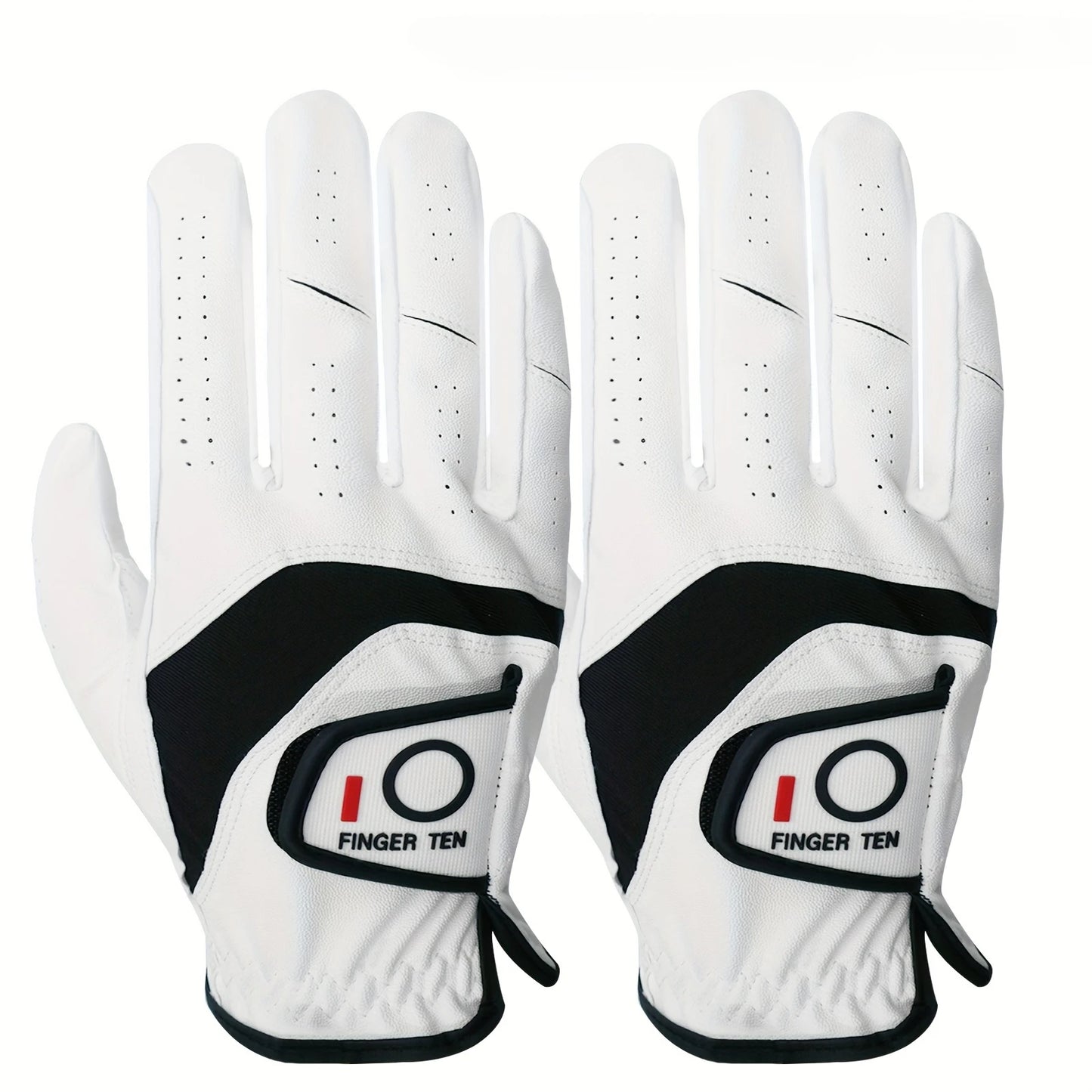Weathersof Men’s Golf Gloves – Left-Hand Fit for Right-Handed Golfers (White)