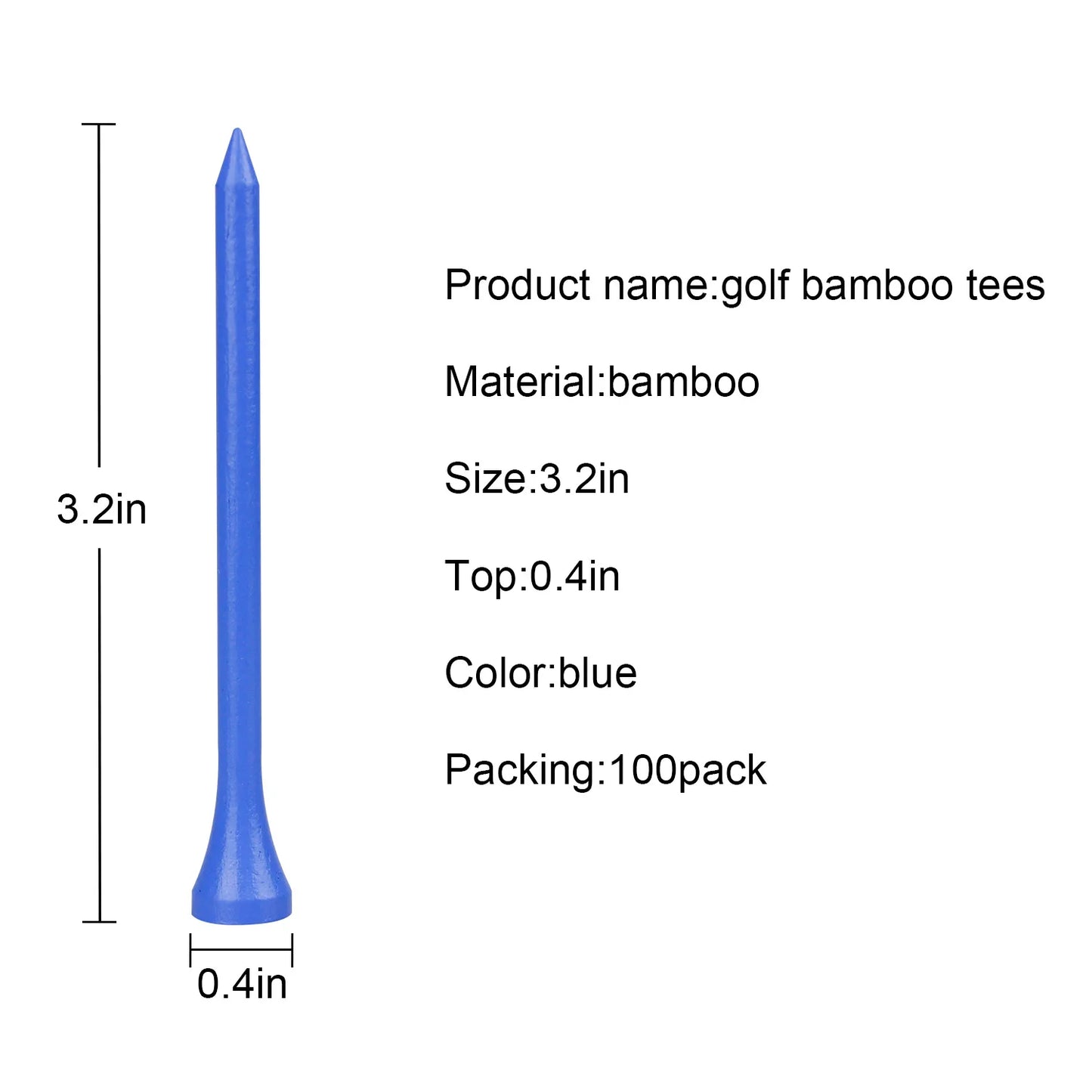 Bamboo Golf Tees